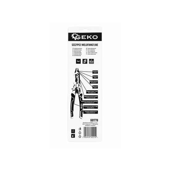 Multifunkční elektrikářské kleště 9v1, 225 mm – GEKO