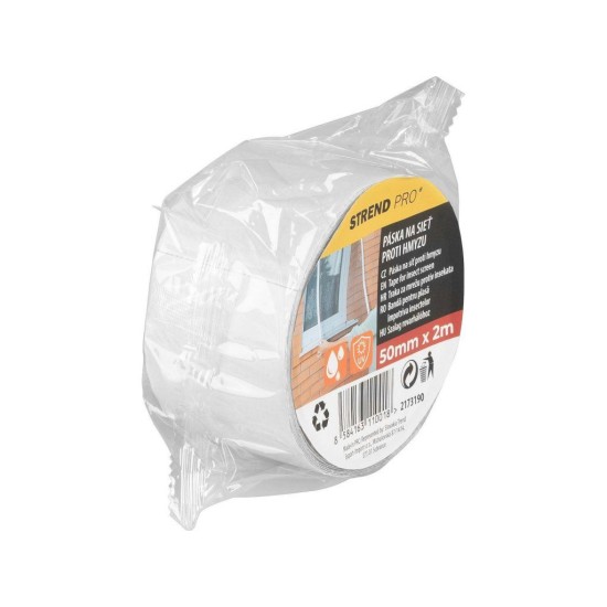 Opravná páska na moskytiéry, sítě proti hmyzu 50 mm × 2 m, šedá – STREND PRO Opravná páska na moskytiéry, sítě proti hmyzu 50 mm × 2 m, šedá – STREND PRO