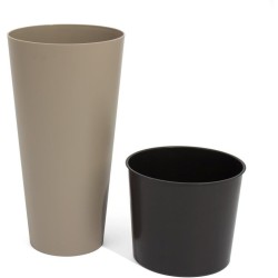 Květináč Tubus Slim 64 l, mocca