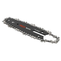 Vodící lišta s řetězem 4" pro aku pilu – RED TECHNIC