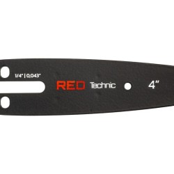Vodící lišta s řetězem 4" pro aku pilu – RED TECHNIC Vodící lišta s řetězem 4" pro aku pilu – RED TECHNIC