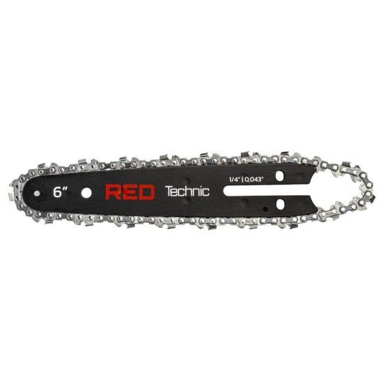 Vodící lišta s řetězem 6" pro aku pilu – RED TECHNIC