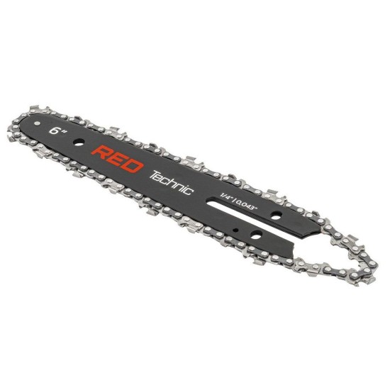 Vodící lišta s řetězem 6" pro aku pilu – RED TECHNIC