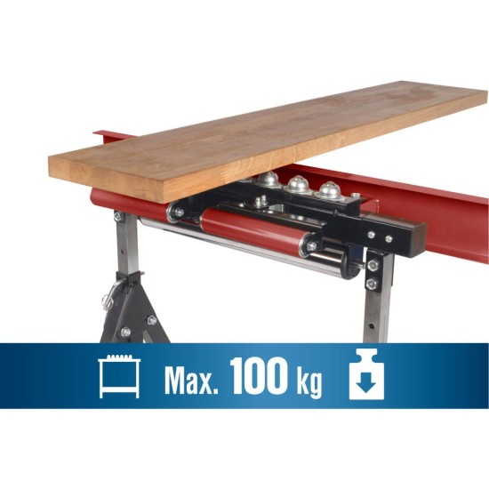 Multifunkční koza 4v1 s podavači, nosnost 200 kg, výška 83–127 cm – FORTUM