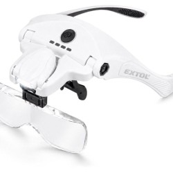 Brýle s lupou a osvětlením 3,5×, USB nabíjení – EXTOL LIGHT