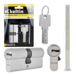 Cylindrická vložka oboustranná, povrch nikl – KELTIN (Velikost: 30/40) Cylindrická vložka oboustranná, povrch nikl – KELTIN (Velikost: 30/40)