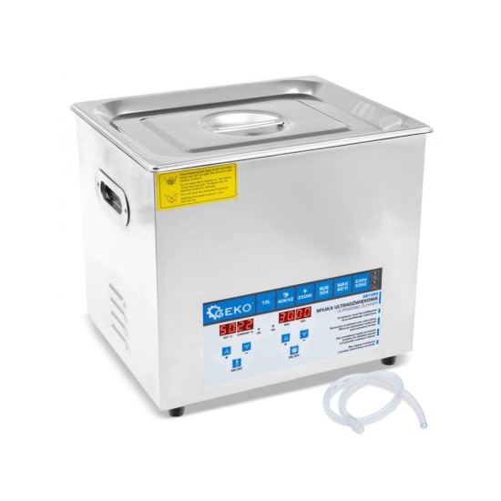 Ultrazvuková čistička 10 l, 250 W – GEKO