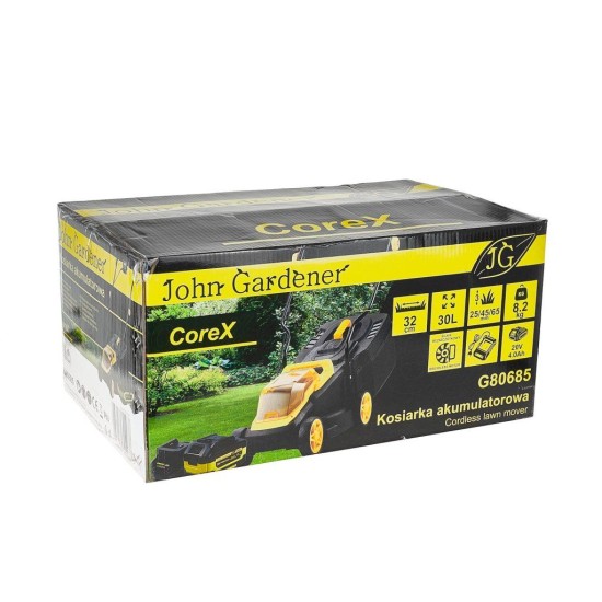Aku sekačka 32 cm, 20 V /4 Ah CoreX – JOHN GARDENER