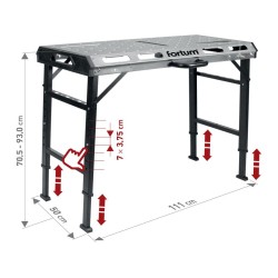 Skládací svařovací stůl 107x53 cm – FORTUM Skládací svařovací stůl 107x53 cm – FORTUM