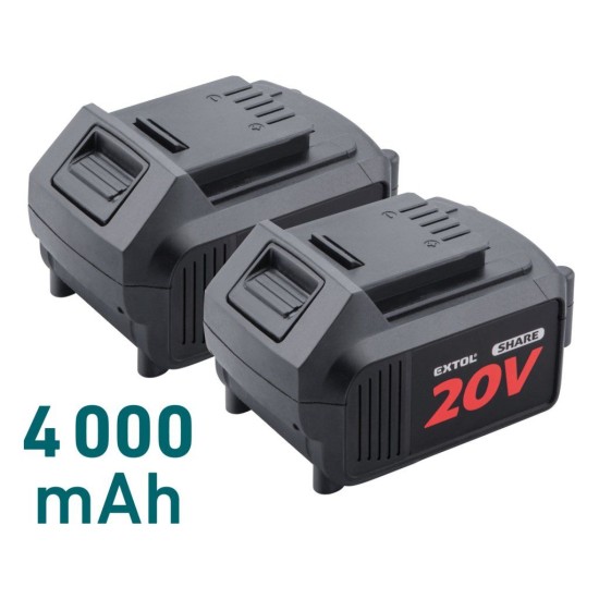 Aku řetězová pila SHARE20V, BRUSHLESS, 40 cm, 2×4 Ah - EXTOL INDUSTRIAL Aku řetězová pila SHARE20V, BRUSHLESS, 40 cm, 2×4 Ah - EXTOL INDUSTRIAL