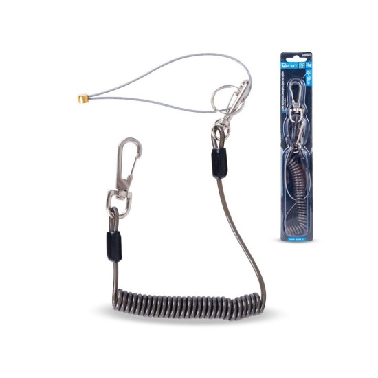 Elastické bezpečnostní lanko na nářadí 1,5 mm, nosnost 3 kg GEKO