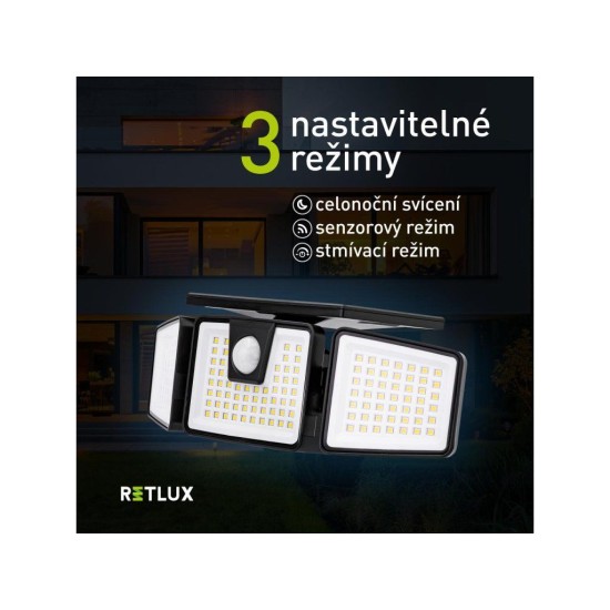 Solární LED reflektor RGL 121 RETLUX