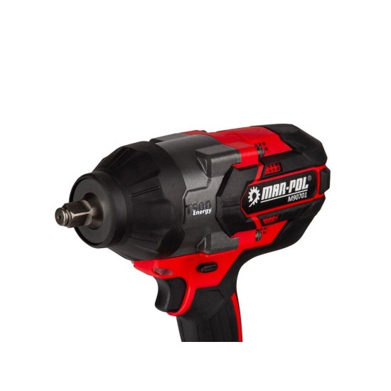 Aku rázový utahovák 1/2" 1500 Nm 2×21 V, 4 Ah MAR-POL Aku rázový utahovák 1/2" 1500 Nm 2×21 V, 4 Ah MAR-POL