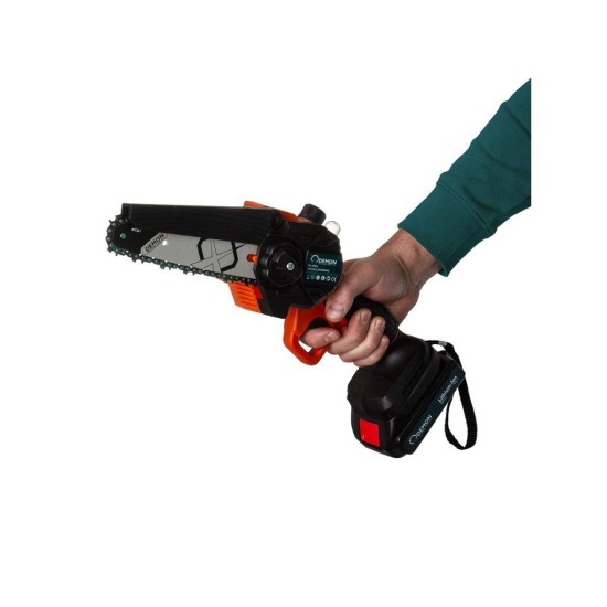 Aku jednoruční řetězová pila 6" 2×21 V 2500 mAh DEMON Aku jednoruční řetězová pila 6" 2×21 V 2500 mAh DEMON