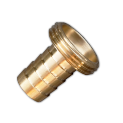 Mosazný hadičník 19 mm s vnějším závitem 1" BRADAS