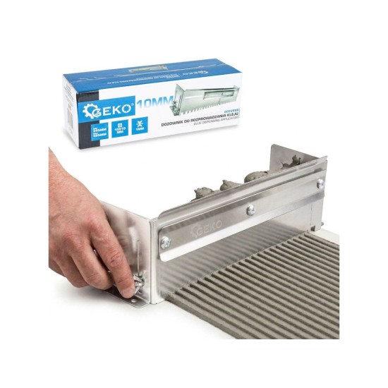 Nastavitelná zubová stěrka na lepidlo 345–585 mm, zub 10×10 mm GEKO Nastavitelná zubová stěrka na lepidlo 345–585 mm, zub 10×10 mm GEKO