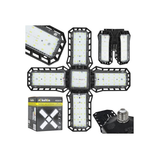 LED stropní svítidlo do dílny 43 W 3400 lm skládací KELTIN LED stropní svítidlo do dílny 43 W 3400 lm skládací KELTIN