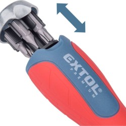 Ráčnový šroubovák s hroty sada 43 ks CrV EXTOL PREMIUM Ráčnový šroubovák s hroty sada 43 ks CrV EXTOL PREMIUM