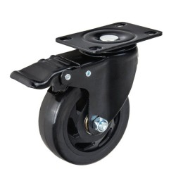 Sada 4 otočných koleček 100 mm, 120 kg, 2 kolečka s brzdou GEKO Sada 4 otočných koleček 100 mm, 120 kg, 2 kolečka s brzdou GEKO