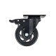 Sada 4 otočných koleček 100 mm, 120 kg, 2 kolečka s brzdou GEKO