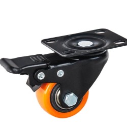 Sada 4 otočných nábytkových koleček 40 mm, 2 s brzdou, 40 kg GEKO Sada 4 otočných nábytkových koleček 40 mm, 2 s brzdou, 40 kg GEKO