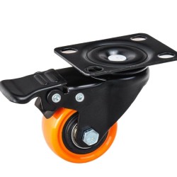 Sada 4 otočných nábytkových koleček 50 mm, 2 s brzdou, 50 kg GEKO Sada 4 otočných nábytkových koleček 50 mm, 2 s brzdou, 50 kg GEKO