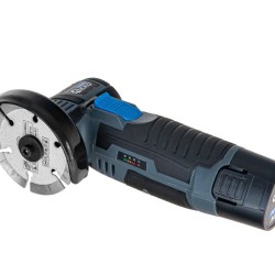 Aku mini úhlová bruska 76 mm, 2×12 V, 2 Ah s příslušenstvím GEKO
