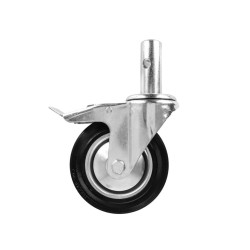 Lešenářské otočné kolečko 160 mm s čepem a brzdou, 125 kg GEKO Lešenářské otočné kolečko 160 mm s čepem a brzdou, 125 kg GEKO