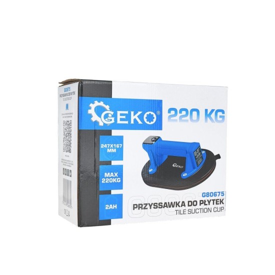 Aku přísavka na sklo a obklady 247x167 mm, 3,7 V / 2,0 Ah GEKO Aku přísavka na sklo a obklady 247x167 mm, 3,7 V / 2,0 Ah GEKO