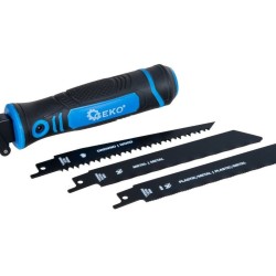 Ruční držák pilových plátků pily ocasky + 3 plátky 150 mm GEKO