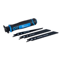 Ruční držák pilových plátků pily ocasky + 3 plátky 150 mm GEKO