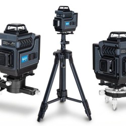 Křížový laser 360° samonivelační 4D zelený, se stativem, kompletní sada GEKO Křížový laser 360° samonivelační 4D zelený, se stativem, kompletní sada GEKO