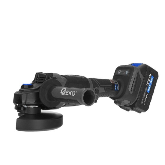 Aku úhlová bruska 125 mm Brushless, 21 V, 2×4 Ah GEKO