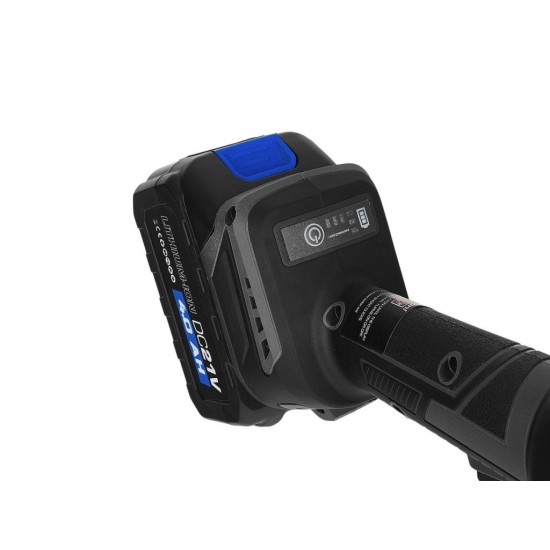 Aku úhlová bruska 125 mm Brushless, 21 V, 2×4 Ah GEKO