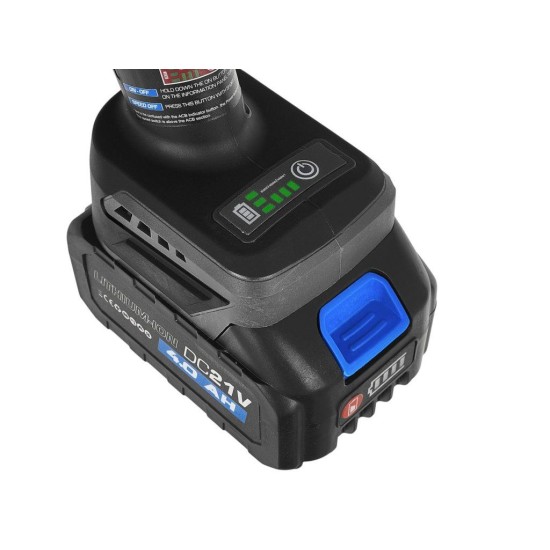 Aku úhlová bruska 125 mm Brushless, 21 V, 2×4 Ah GEKO