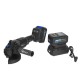 Aku úhlová bruska 125 mm Brushless, 21 V, 2×4 Ah GEKO