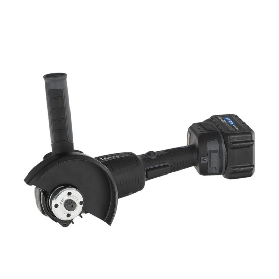 Aku úhlová bruska 125 mm Brushless, 21 V, 2×4 Ah GEKO