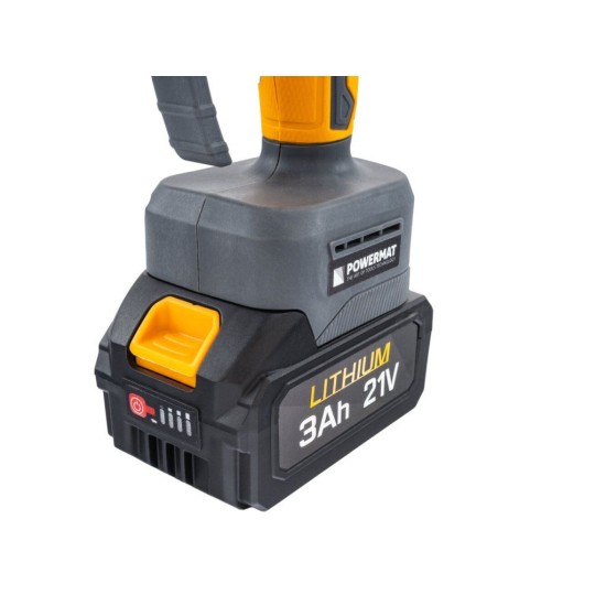 Aku nůžky na větve a jednoruční pila 21 V, násada 110–200 cm, 2×3,0 Ah POWERMAT Aku nůžky na větve a jednoruční pila 21 V, násada 110–200 cm, 2×3,0 Ah POWERMAT