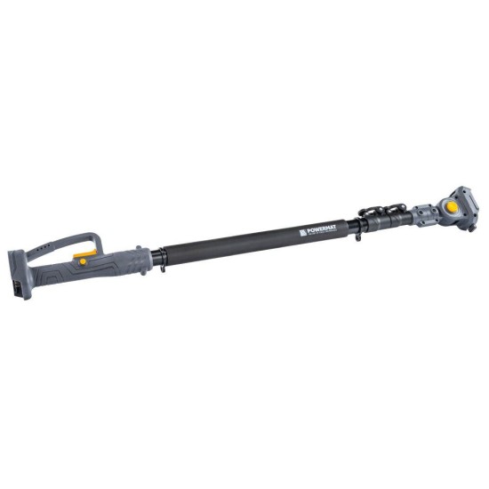 Aku nůžky na větve a jednoruční pila 21 V, násada 110–200 cm, 2×3,0 Ah POWERMAT Aku nůžky na větve a jednoruční pila 21 V, násada 110–200 cm, 2×3,0 Ah POWERMAT