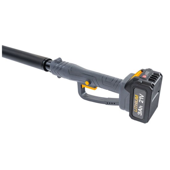 Aku nůžky na větve a jednoruční pila 21 V, násada 110–200 cm, 2×3,0 Ah POWERMAT Aku nůžky na větve a jednoruční pila 21 V, násada 110–200 cm, 2×3,0 Ah POWERMAT