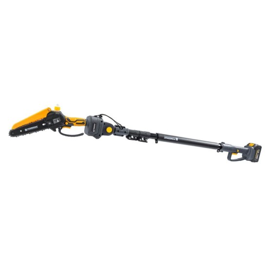 Aku nůžky na větve a jednoruční pila 21 V, násada 110–200 cm, 2×3,0 Ah POWERMAT Aku nůžky na větve a jednoruční pila 21 V, násada 110–200 cm, 2×3,0 Ah POWERMAT