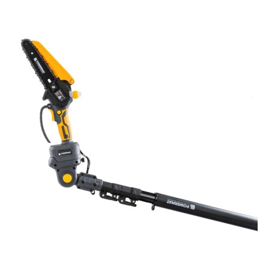 Aku nůžky na větve a jednoruční pila 21 V, násada 110–200 cm, 2×3,0 Ah POWERMAT Aku nůžky na větve a jednoruční pila 21 V, násada 110–200 cm, 2×3,0 Ah POWERMAT