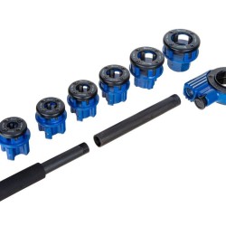 Závitníky R trubkové (BSPT) 1/4"–5/4", sada 6 ks GEKO