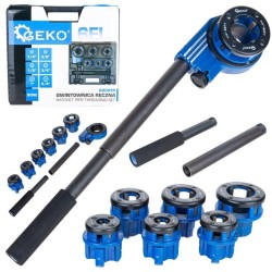 Závitníky R trubkové (BSPT) 1/4"–5/4", sada 6 ks GEKO