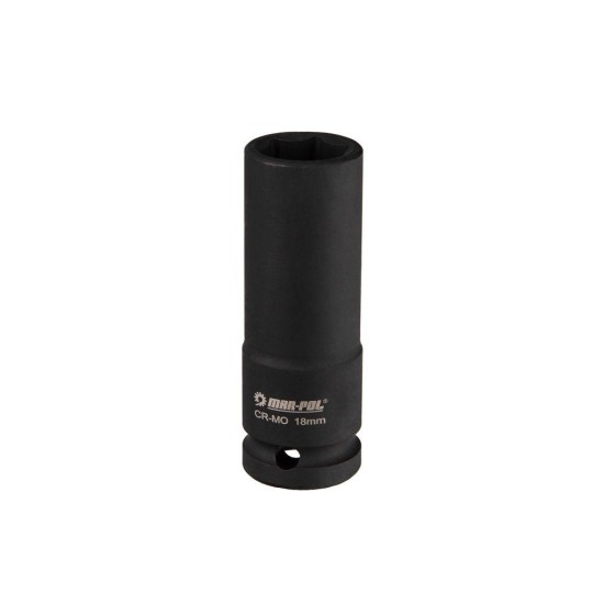 Hlavice nástrčná rázová prodloužená 1/2" 18 mm MAR-POL Hlavice nástrčná rázová prodloužená 1/2" 18 mm MAR-POL