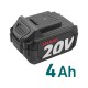 Aku fukar 20V BRUSHLESS, 4Ah baterie EXTOL INDUSTRIAL Aku fukar 20V BRUSHLESS, 4Ah baterie EXTOL INDUSTRIAL