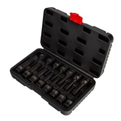 Rázové zástrčné hlavice Torx a Hex 1/2" (sada 16 ks) MAR-POL