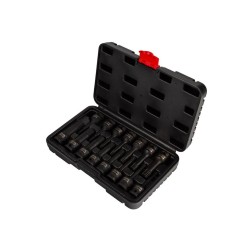Rázové zástrčné hlavice Torx a Hex 1/2" (sada 16 ks) MAR-POL