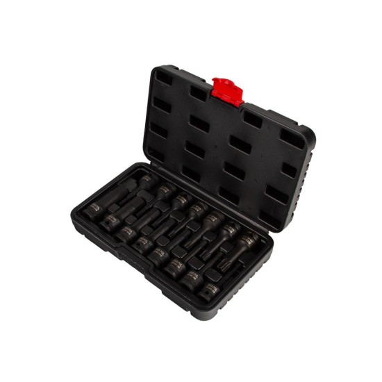 Rázové zástrčné hlavice Torx a Hex 1/2" (sada 16 ks) MAR-POL Rázové zástrčné hlavice Torx a Hex 1/2" (sada 16 ks) MAR-POL