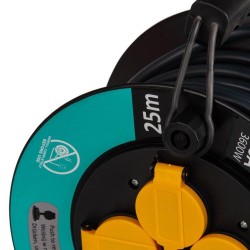 Prodlužovací kabel na bubnu 25 m, 4 zásuvky MAR-POL